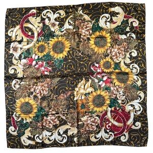 Chanel Floral 100% Silk Scarf